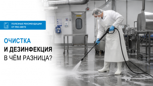 Сначала мыть, потом дезинфицировать: правильный порядок уборки от PRO-BRITE