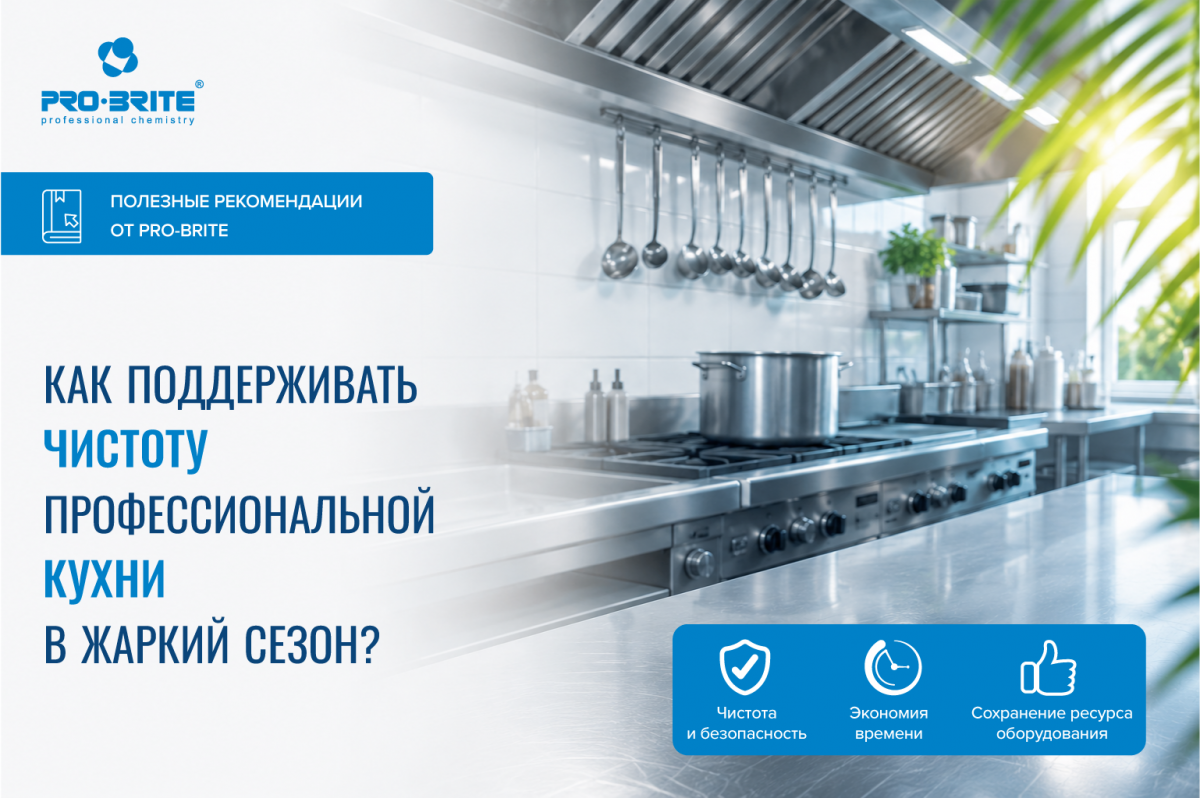 Как поддерживать чистоту профессиональной кухни в жаркий сезон